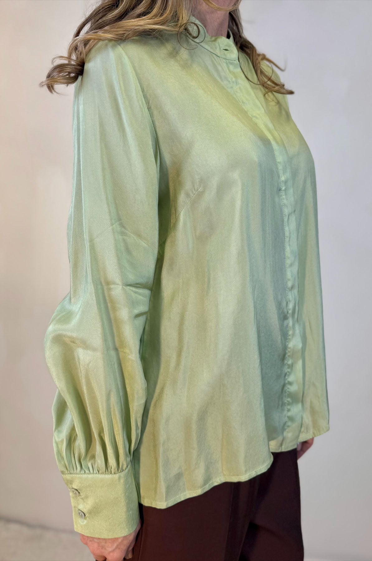 Camicia Tinta Unita con Fiocco