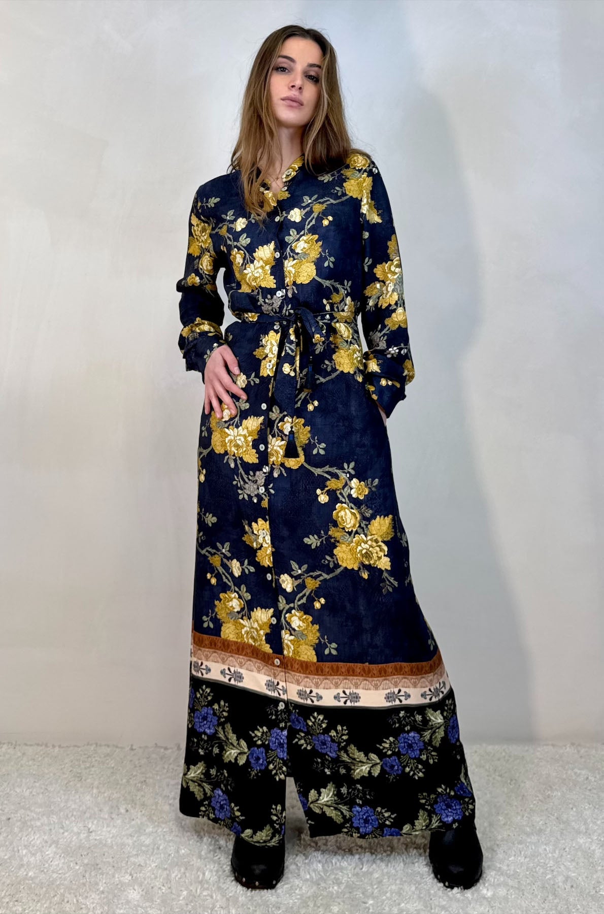 Abito Chemisier fantasia Peonie