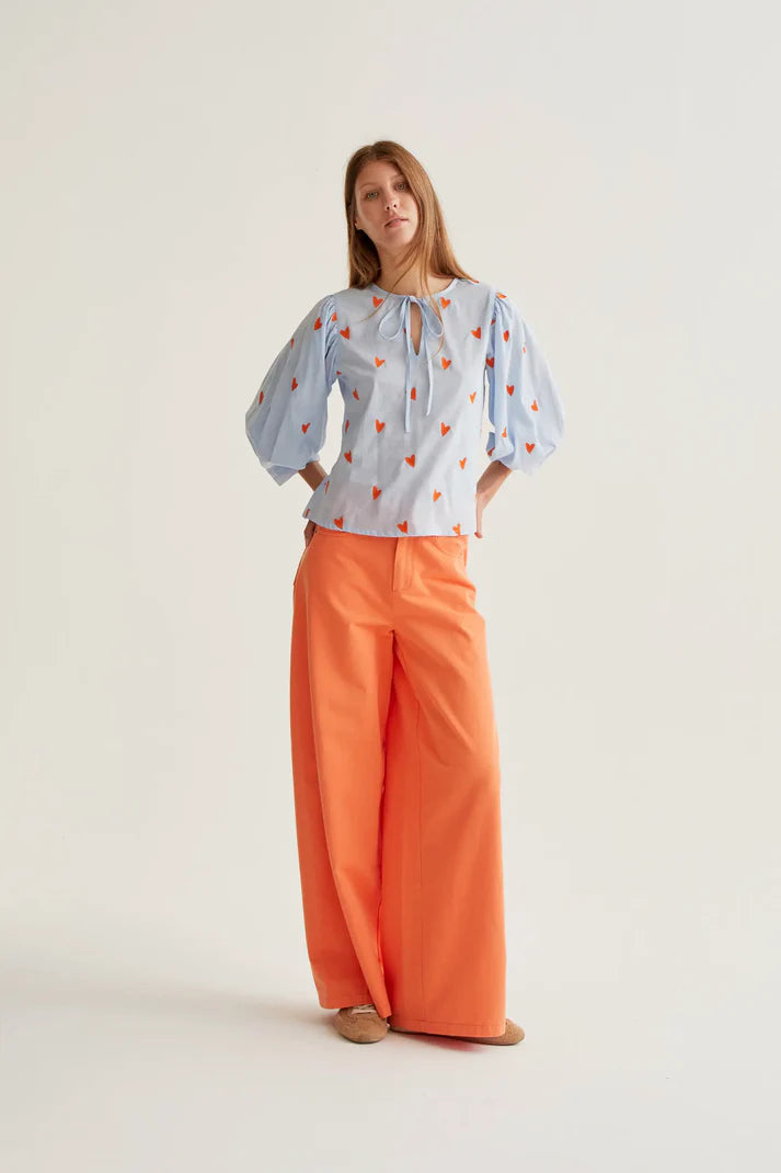 Camicia con stampa Cuori