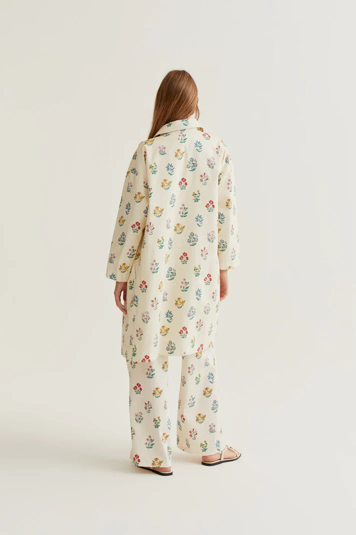 Trench stampa Floreale