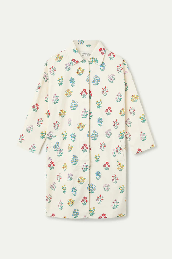 Trench stampa Floreale