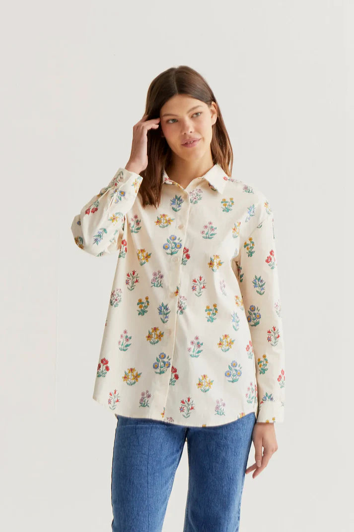 Camicia con stampa Floreale