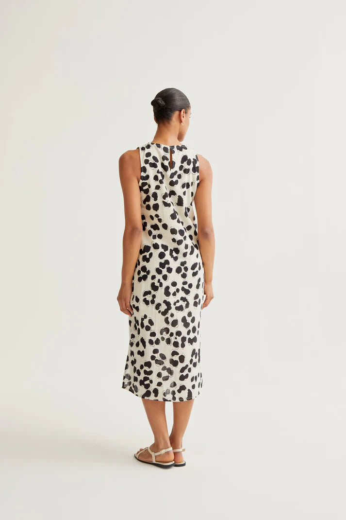 Vestito Midi con stampa Dalmata