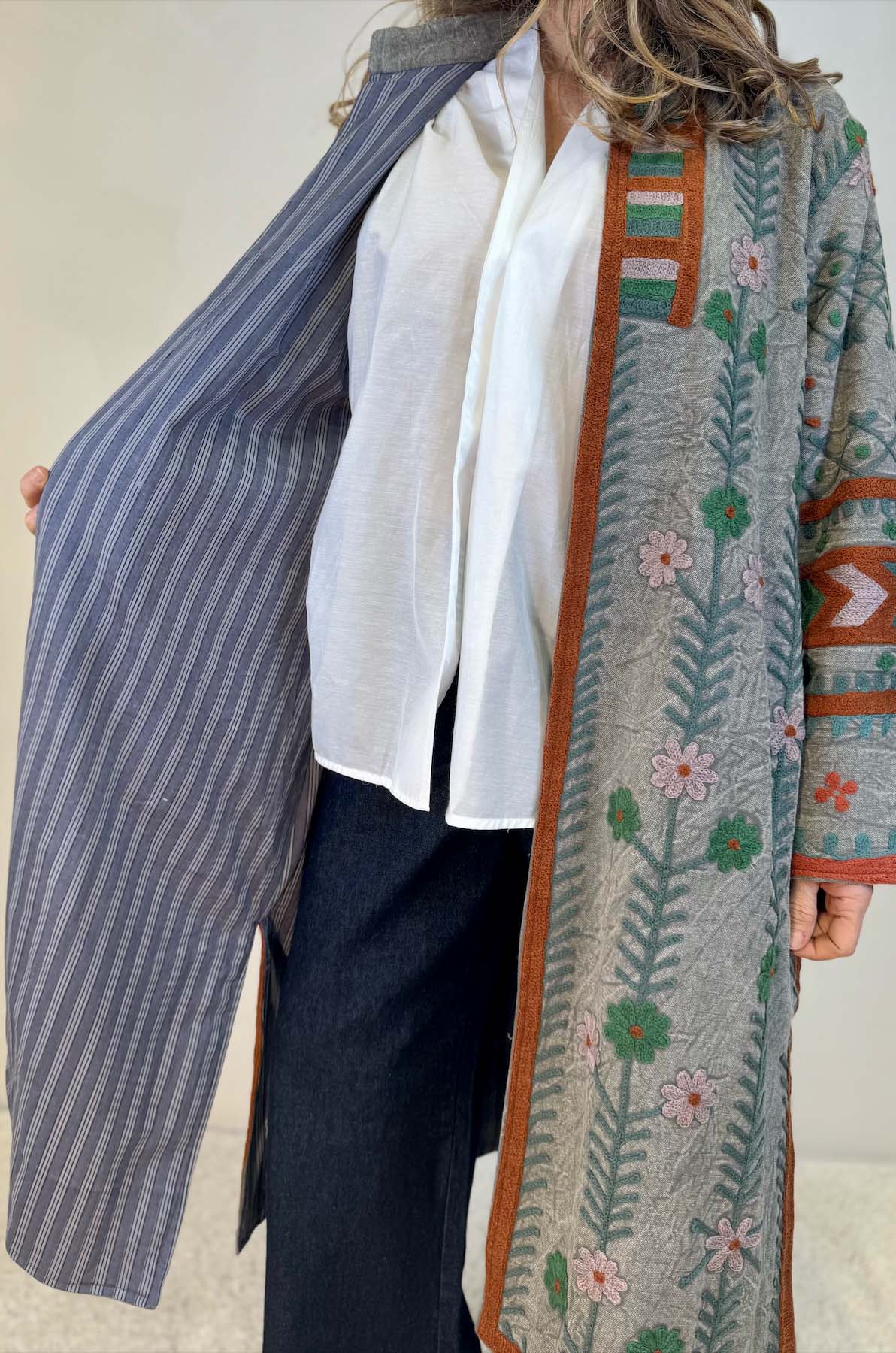 Spolverino Cotone Ricami