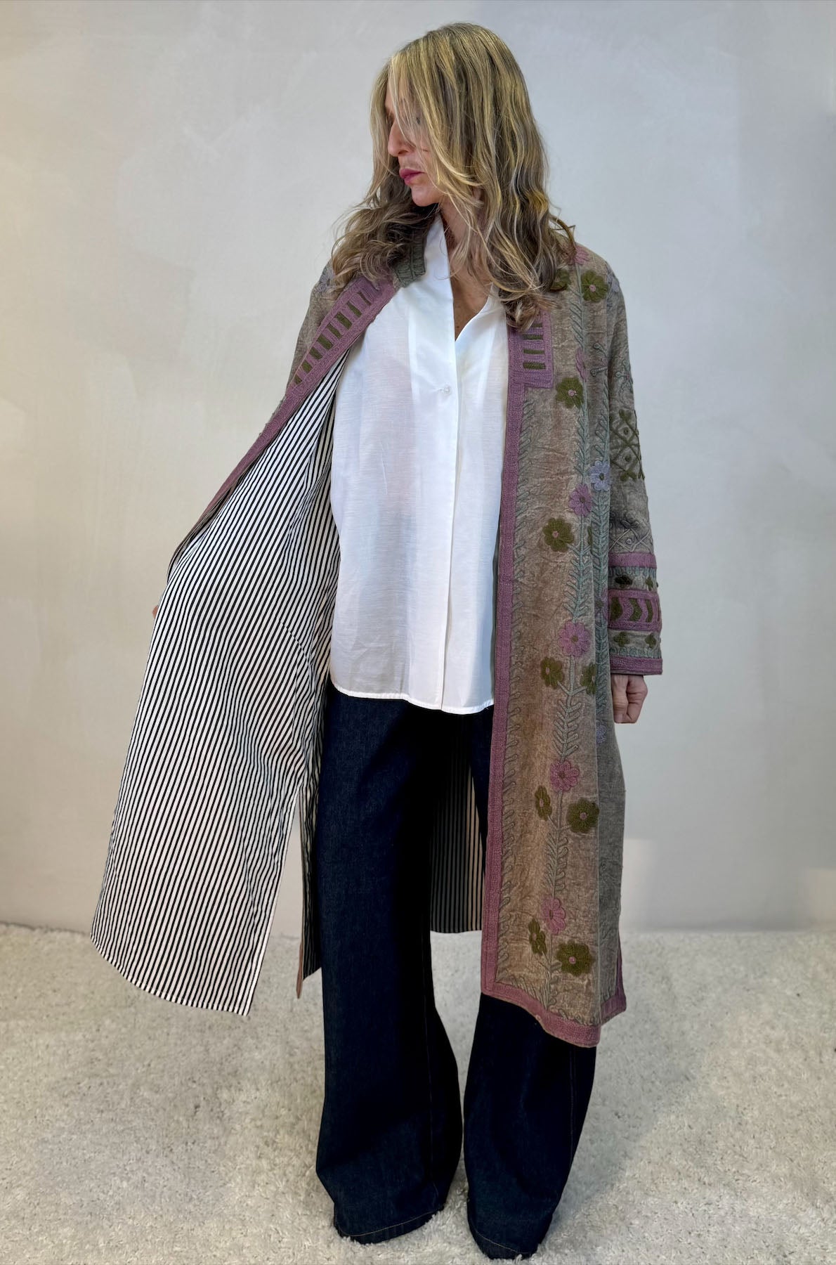 Spolverino Cotone Ricami