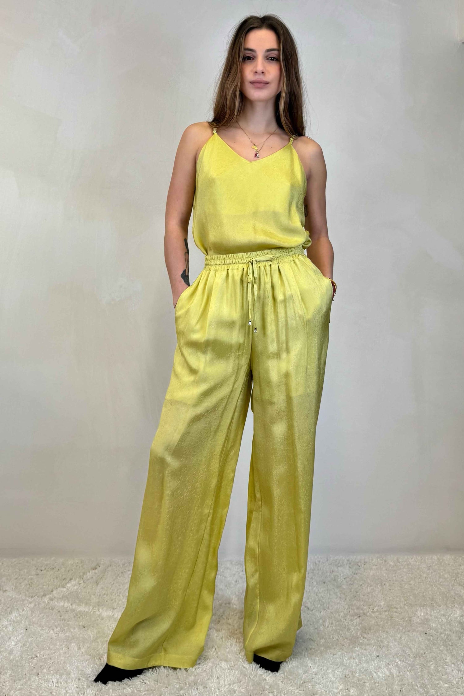 Pantalone Viscosa tinta unita