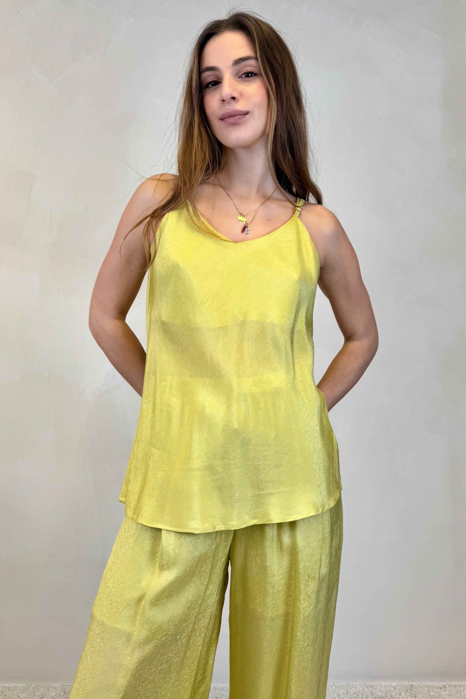 Top viscosa tinta unita