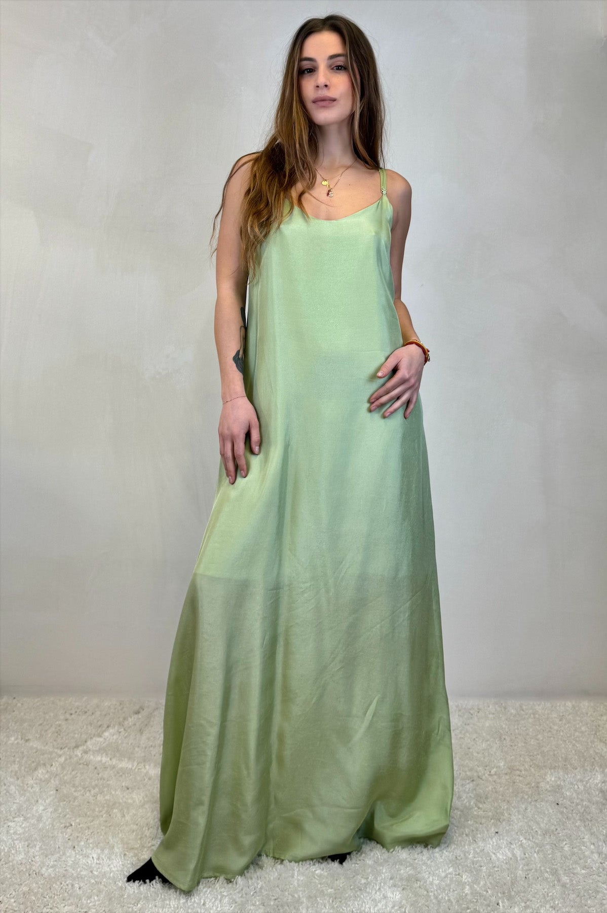 Abito lungo sottoveste viscosa