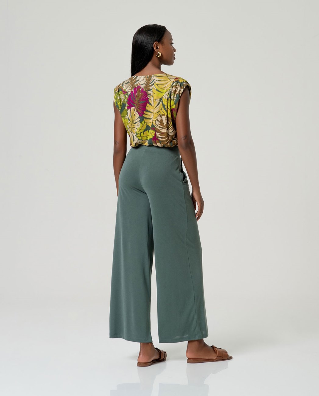 Pantalone Largo Tinta Unita