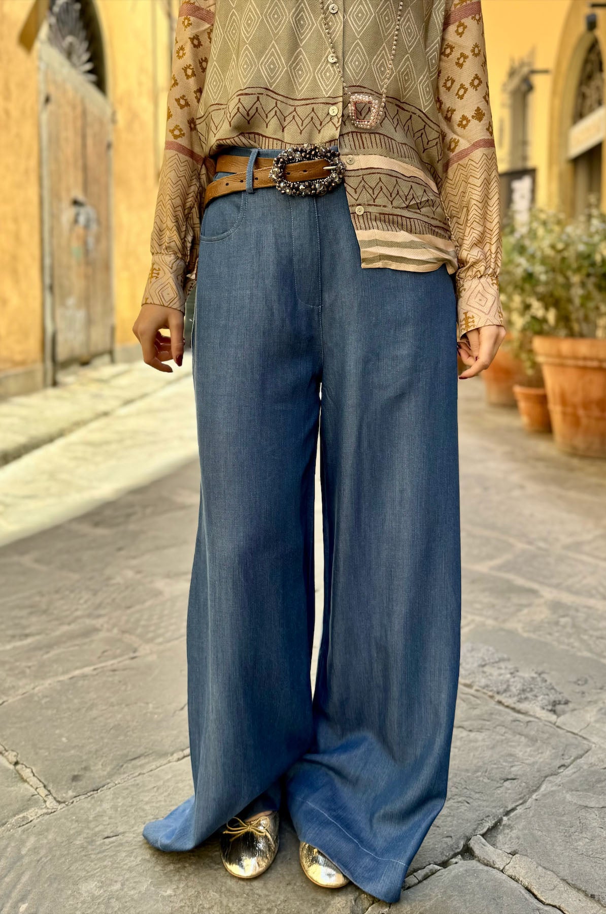 Jeans Tencel con elastico