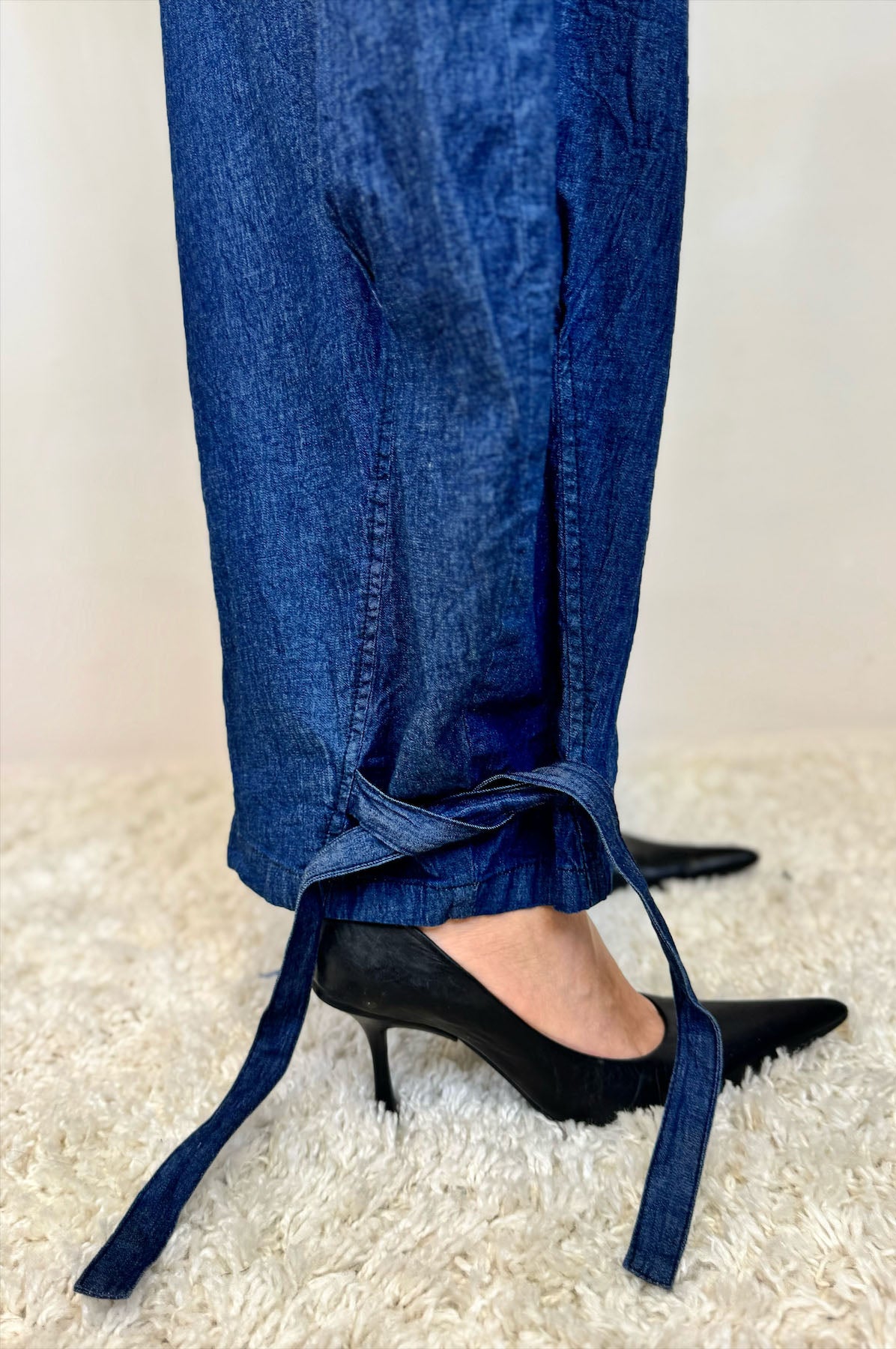 Jeans Leggero con Lacci