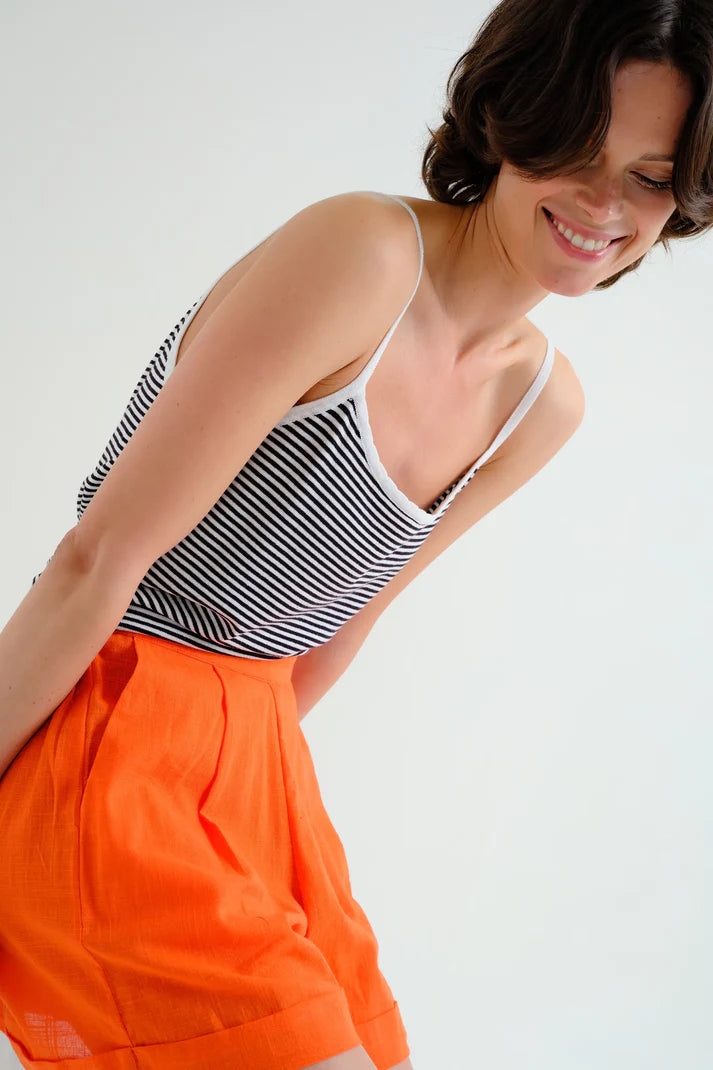 Top Righe bianche e nere