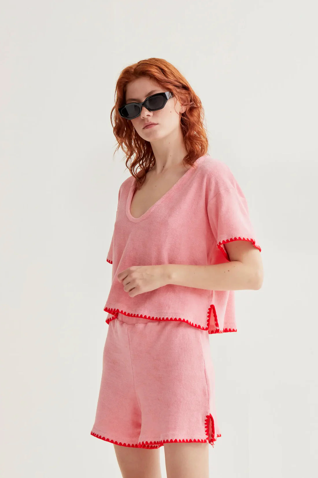 Top spugna rosa