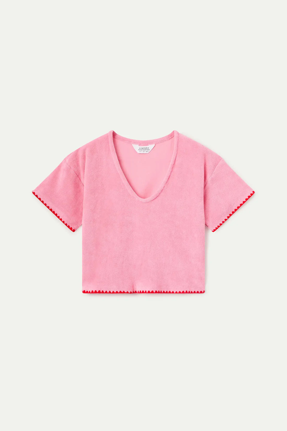 Top spugna rosa