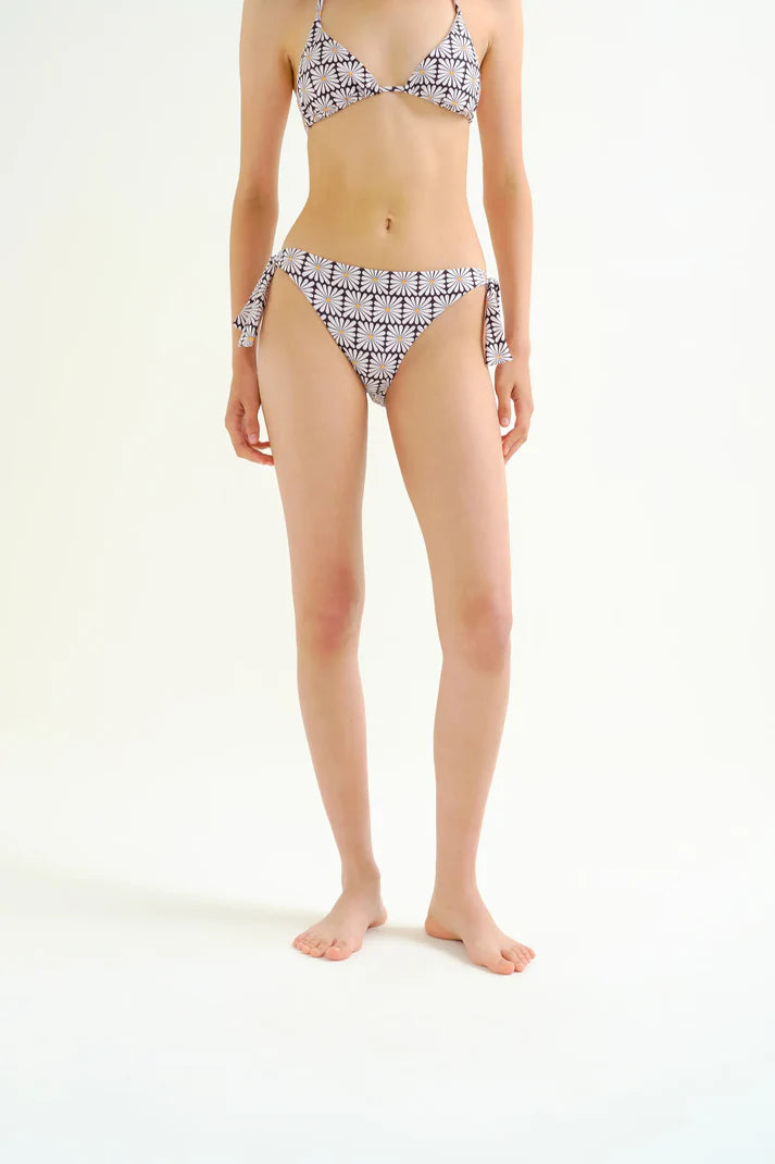 Slip bikini con stampa floreale
