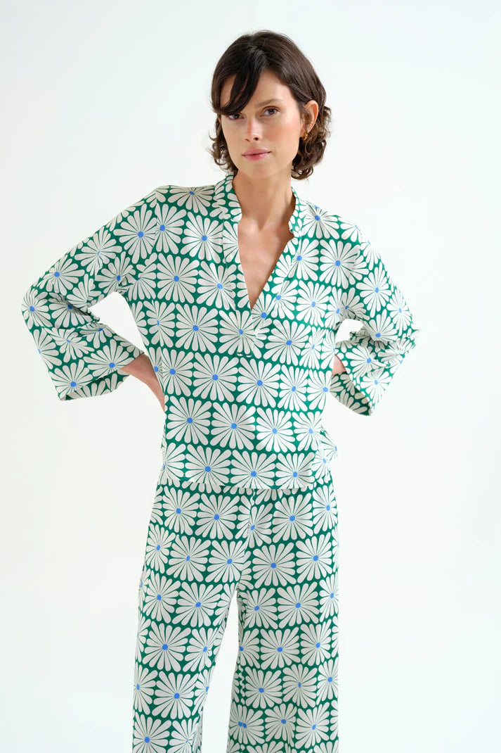 Camicia stampa floreale