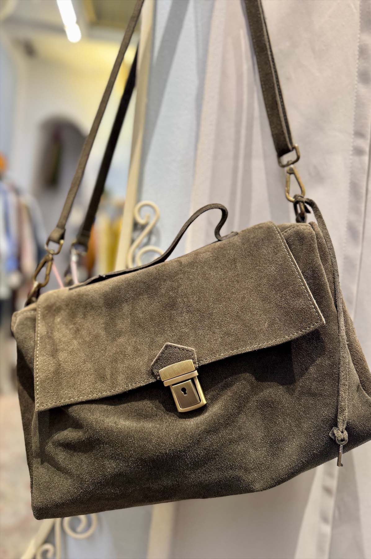 Borsa a Mano Camoscio