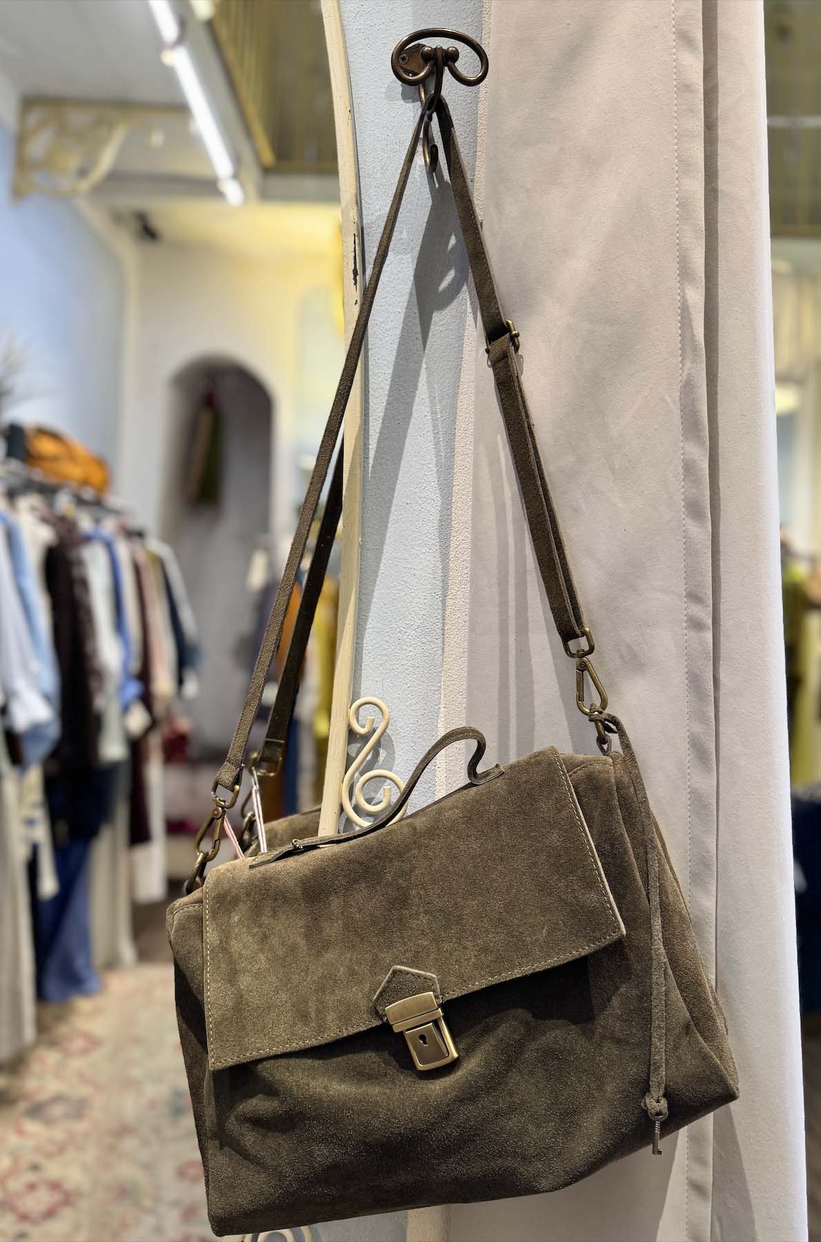 Borsa a Mano Camoscio