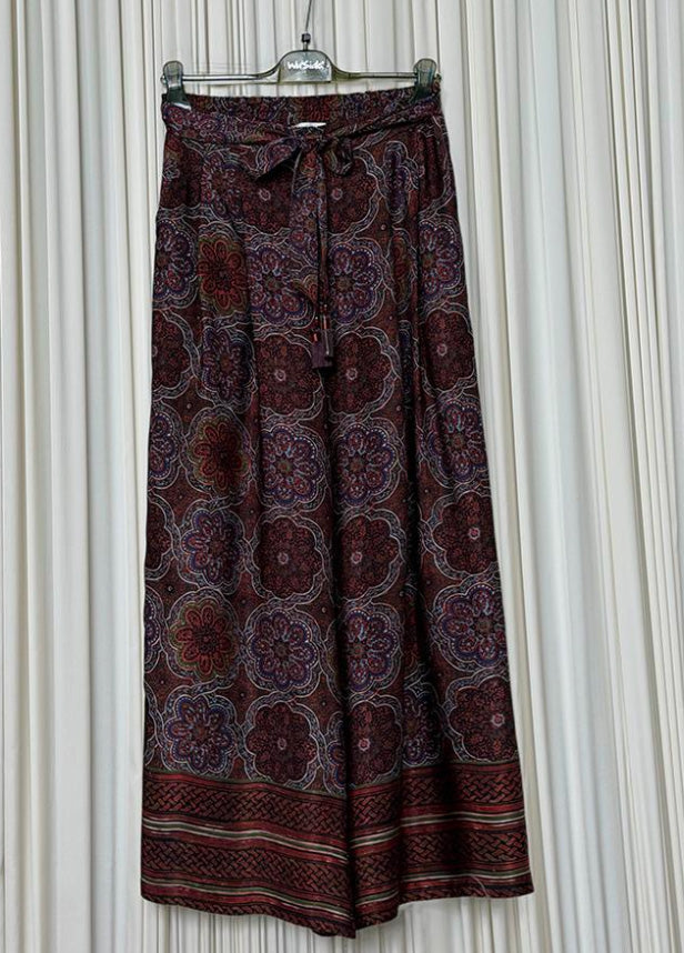 Pantalone viscosa fantasia