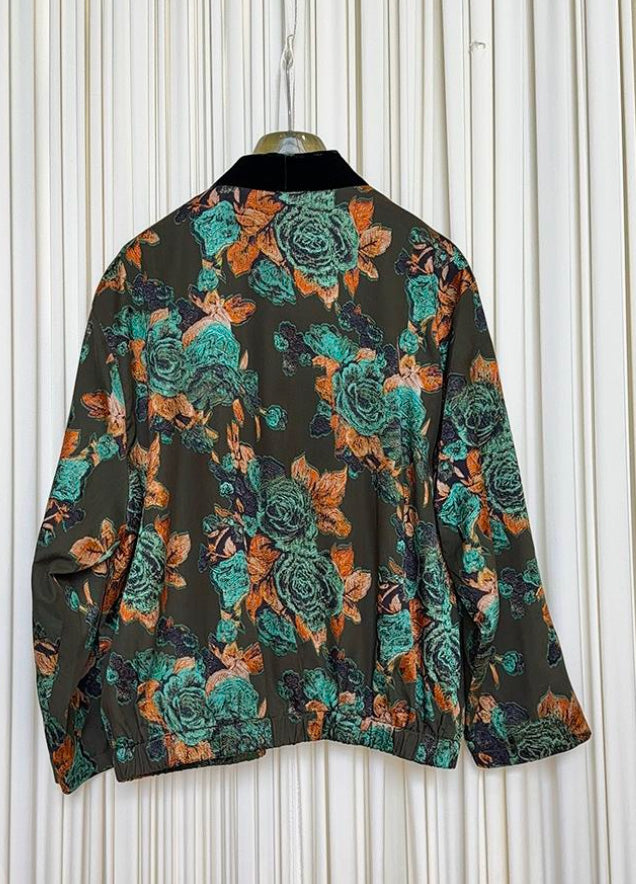 Giacca bomber floreale