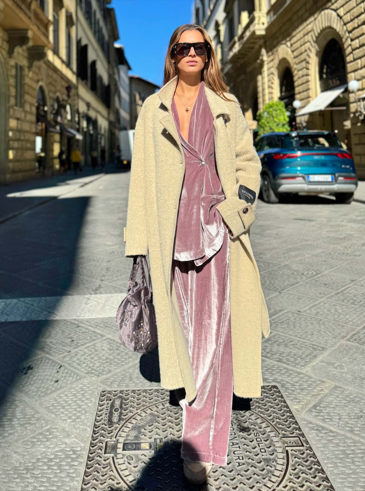 Cappotto doppiopetto double face