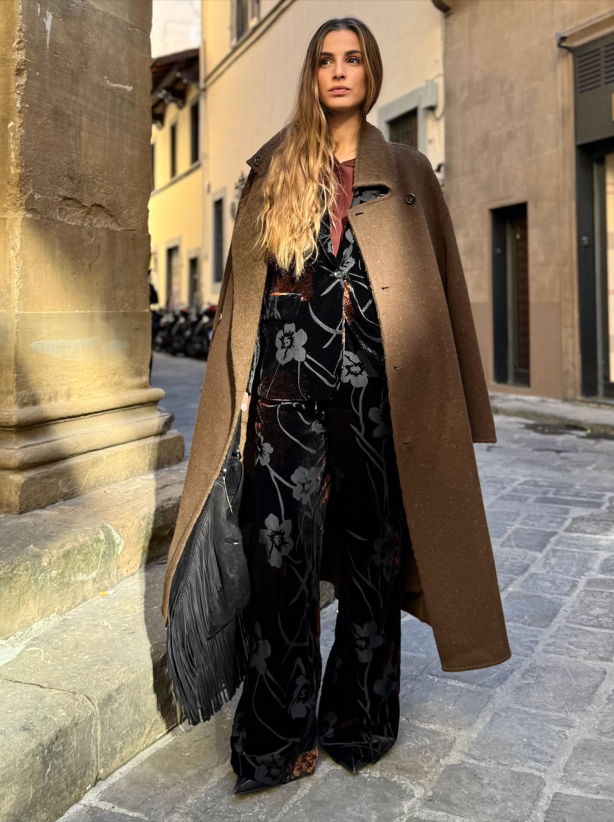 Cappotto doppiopetto double face