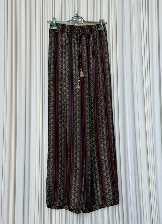 Pantalone viscosa fantasia