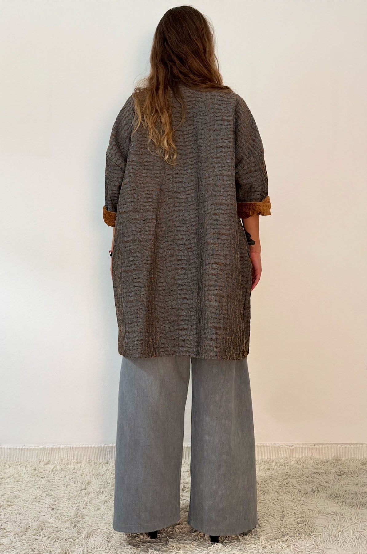 Giacca Kimono Tappezzeria Materica