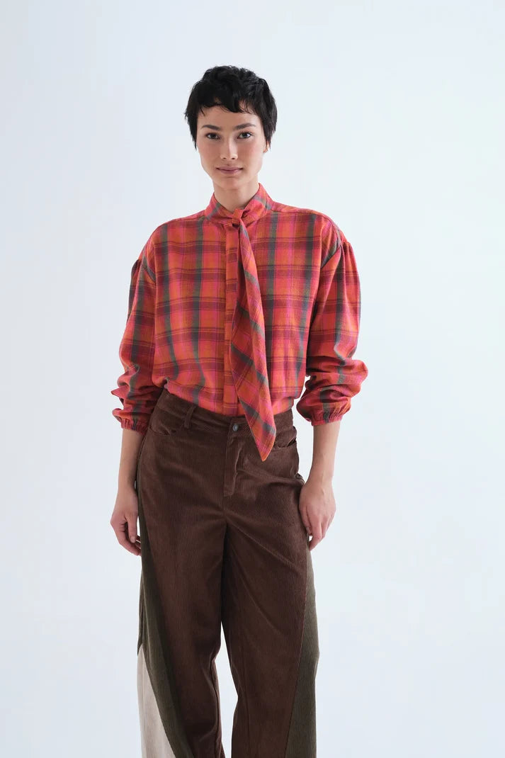 Camicia in cotone a quadri