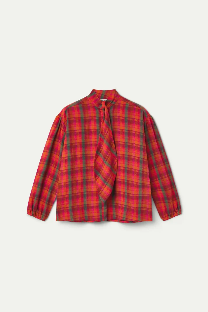 Camicia in cotone a quadri