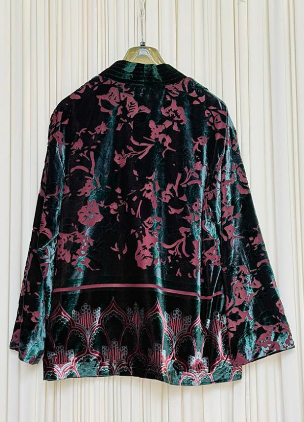 Giacca kimono velluto devoré
