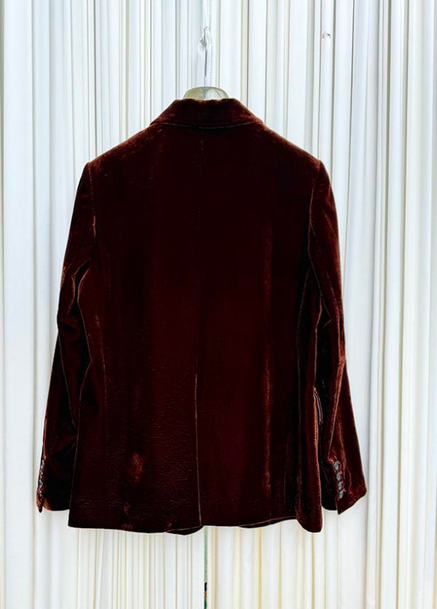 Blazer monopetto velluto
