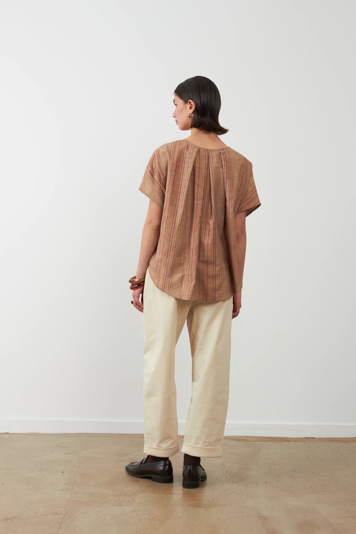 Pantaloni a gamba larga velluto