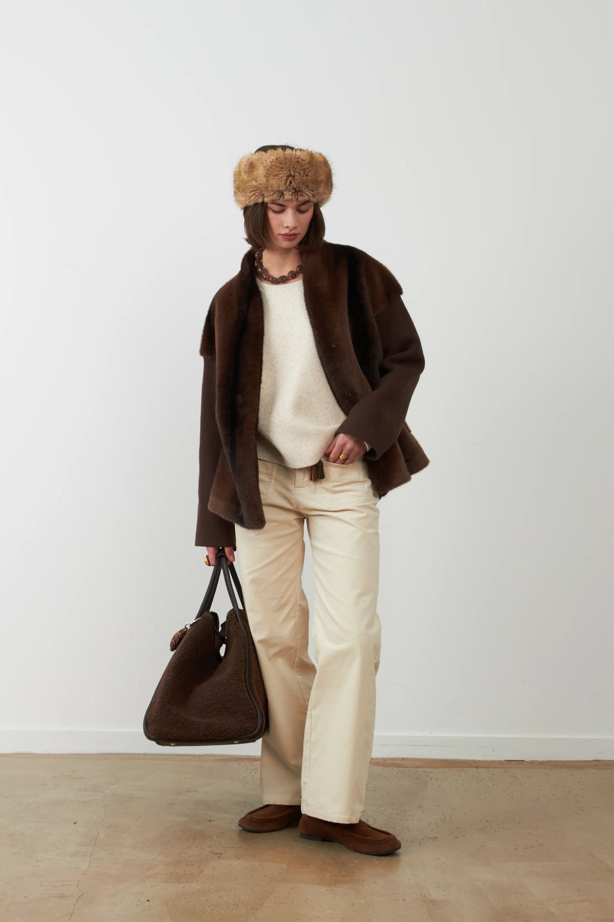 Giacca eco pelliccia