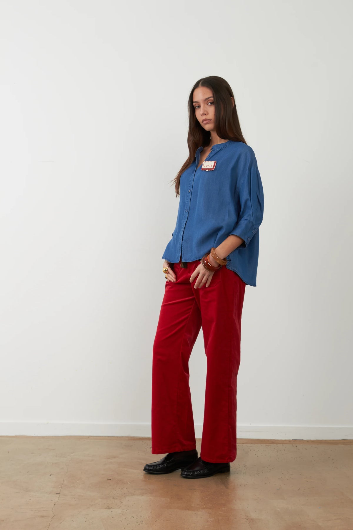 Pantalone velluto mille righe