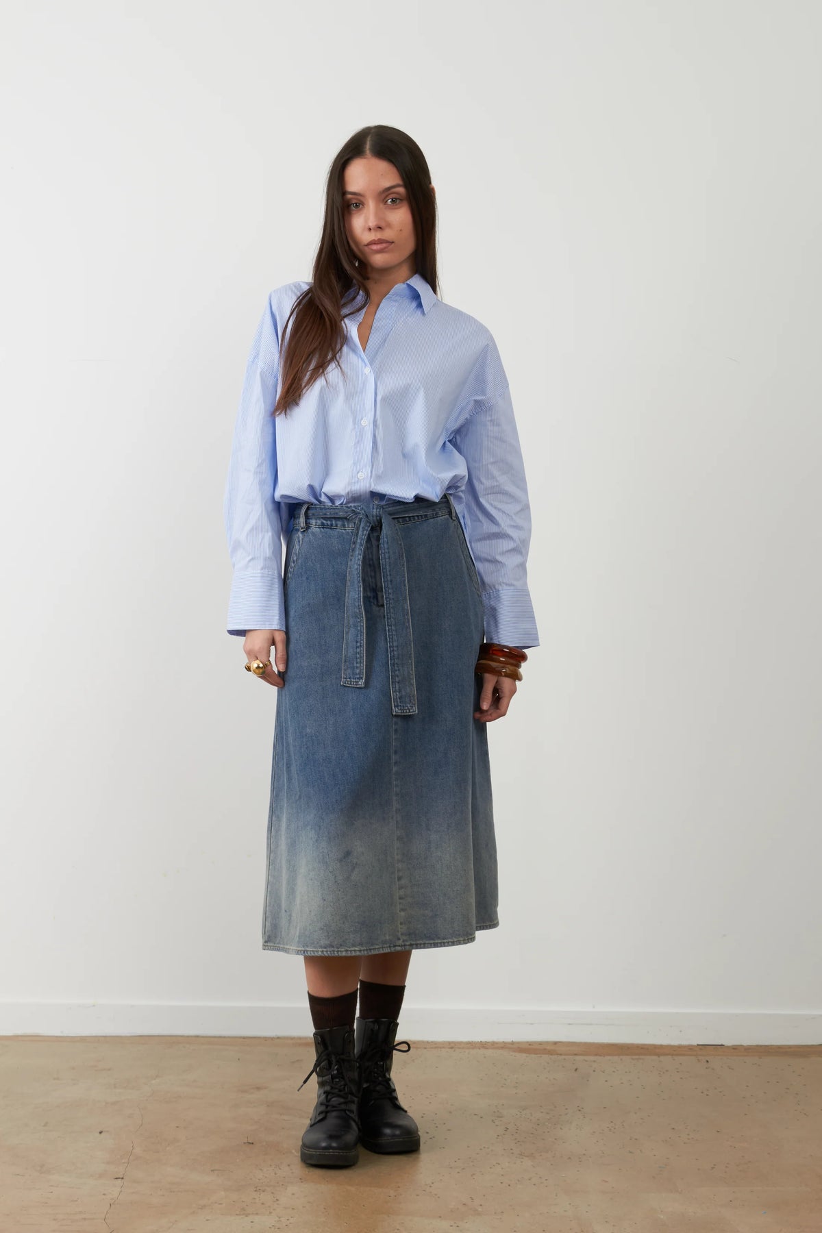 Gonna midi jeans