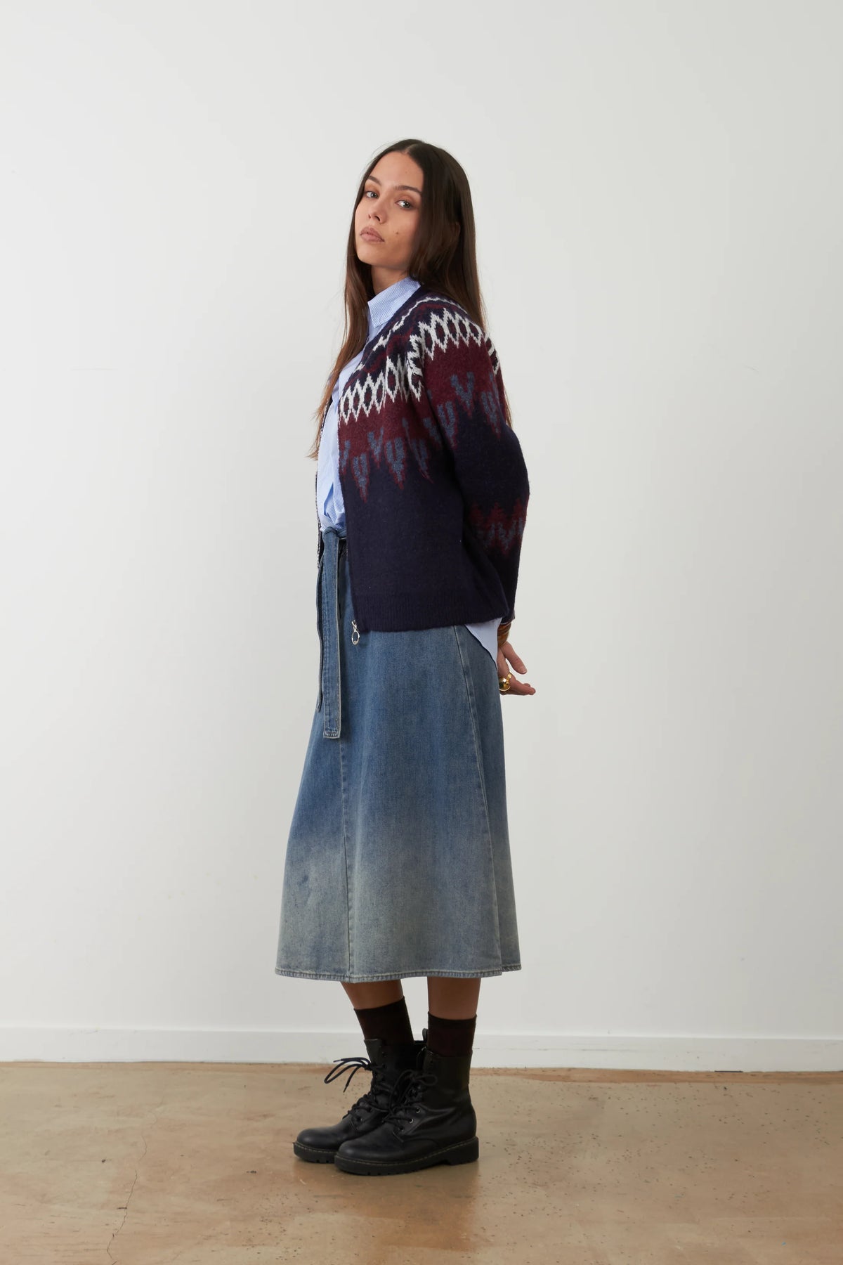 Gonna midi jeans