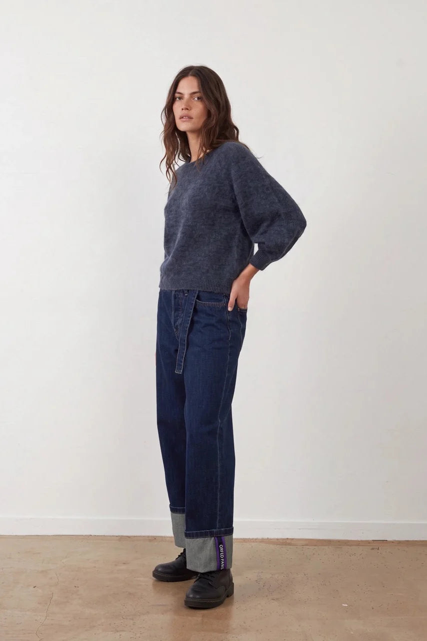 Jeans scuro balza