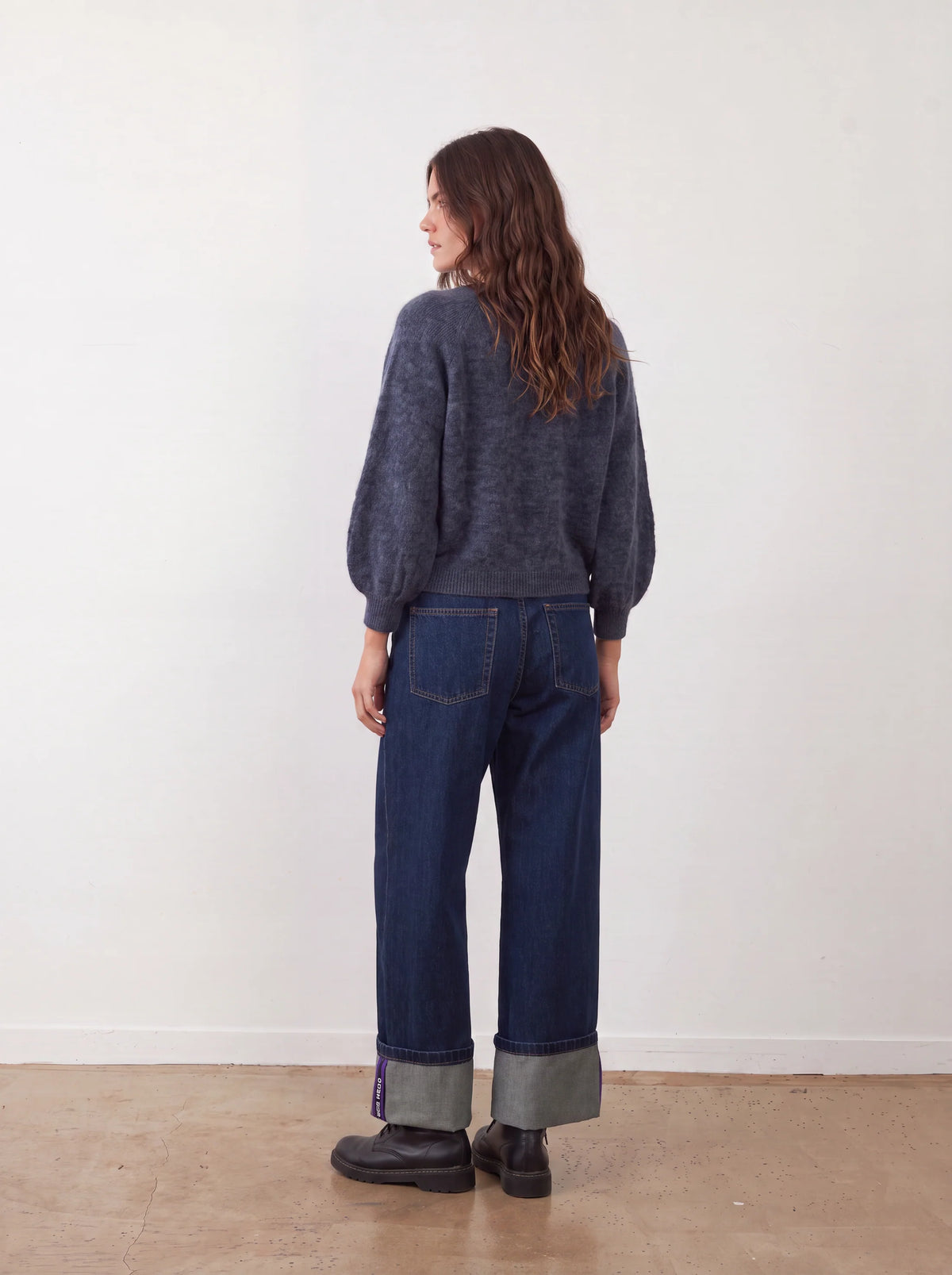 Jeans scuro balza