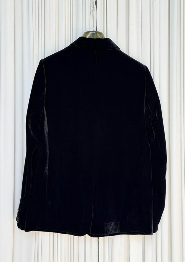 Blazer monopetto velluto