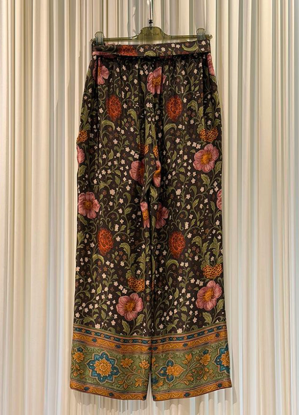 Pantalone fantasia floreale
