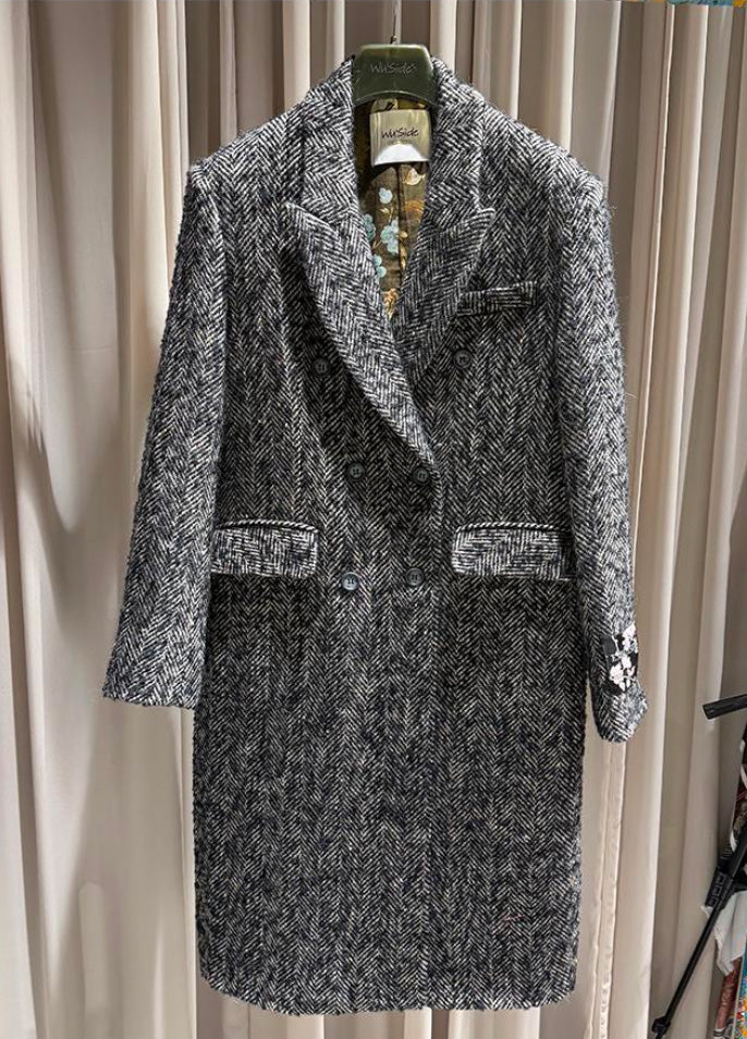 Cappotto Spigato Doppiopetto