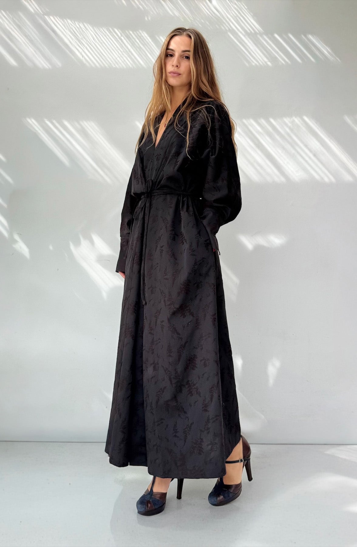 Abito Kimono Jacquard Botanico