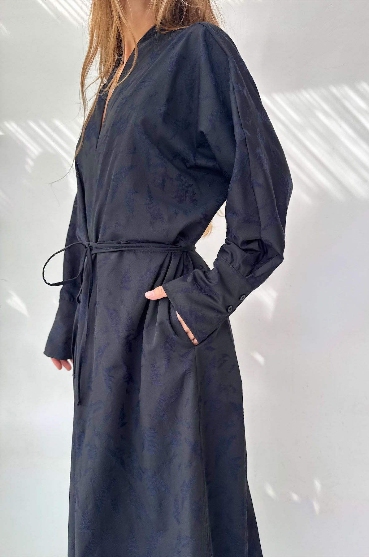 Abito Kimono Jacquard Botanico
