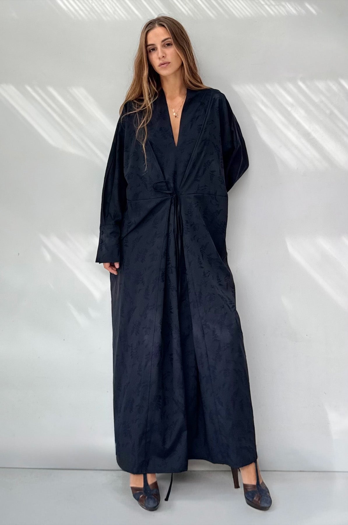 Abito Kimono Jacquard Botanico