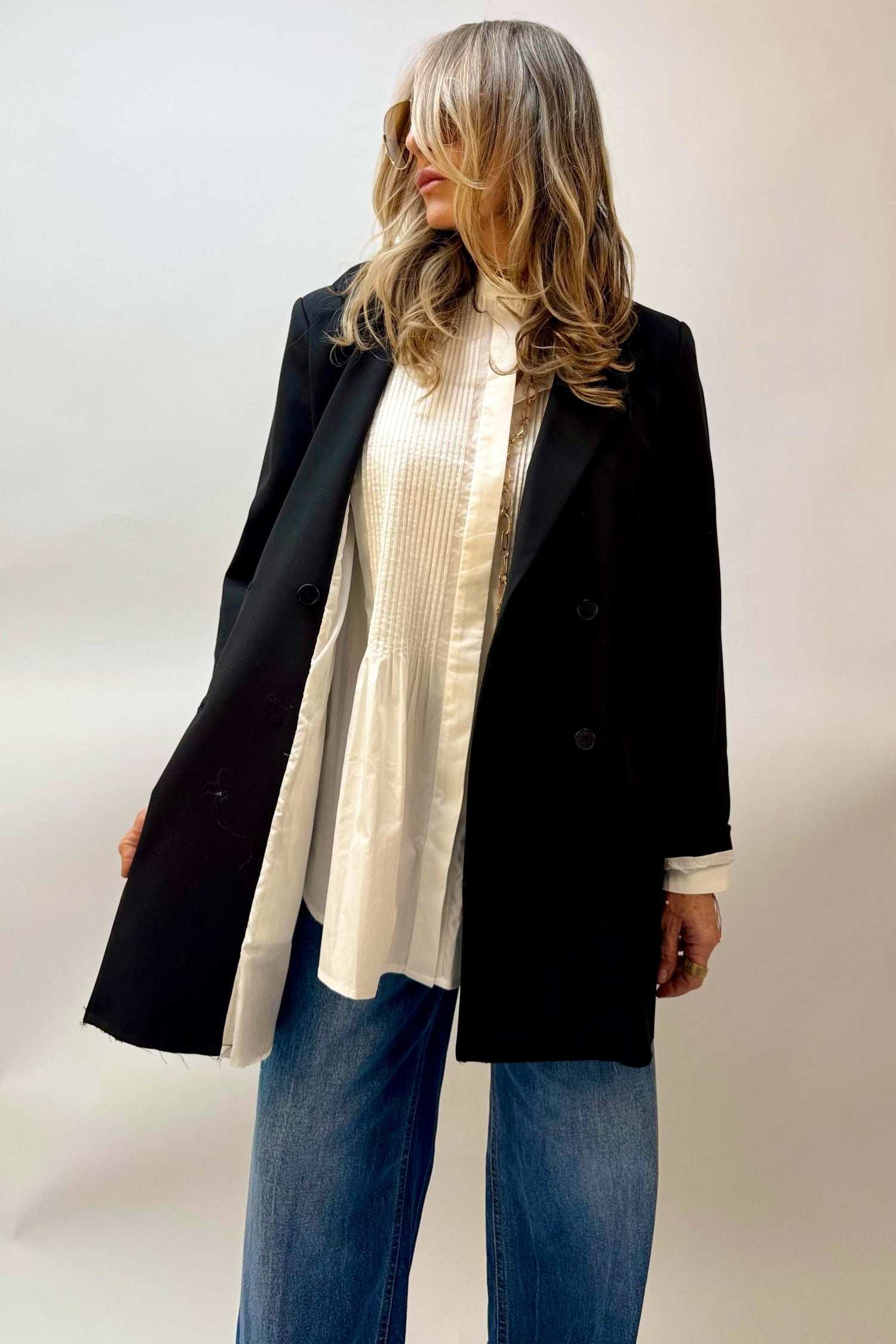 Blazer Nero Doppiopetto