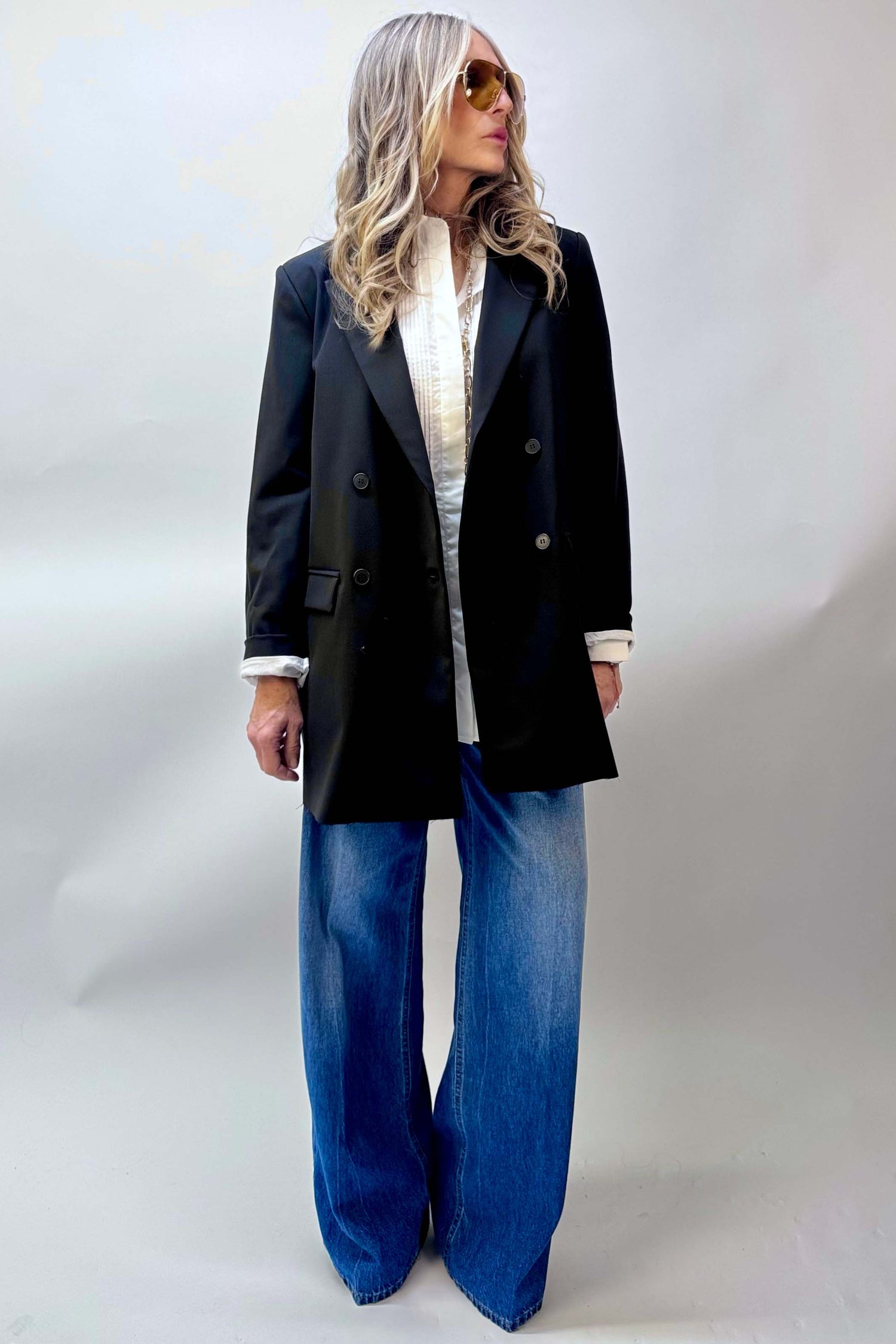 Blazer Nero Doppiopetto