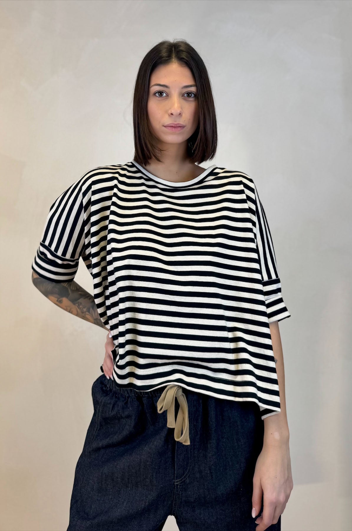 T-shirt Cotone Righe
