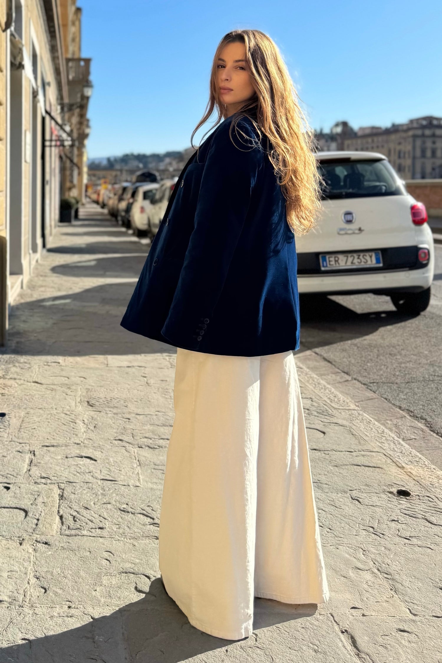 Pantalone Ampio Velluto 5 Tasche