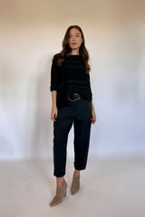 Pantalone Nero con Taschine